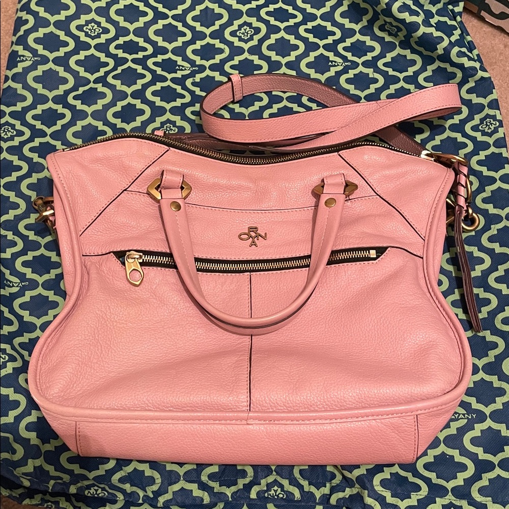 Oryany Sarah pebble leather handbag with braided detail crossbody bag nwot